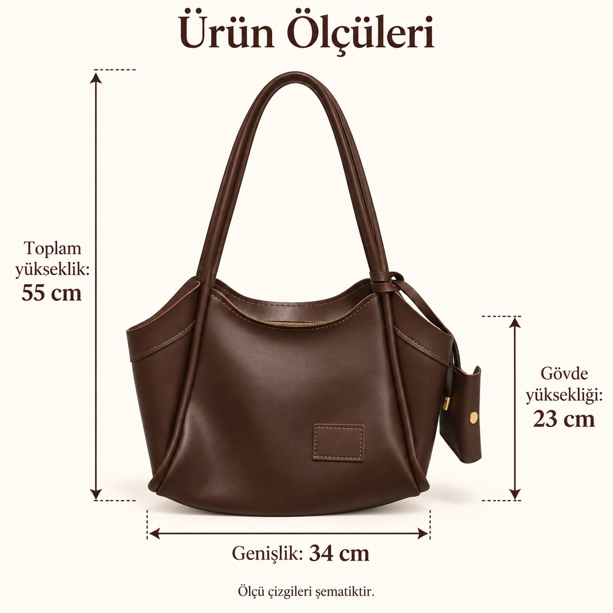 Cynora Casual Günlük Kol ve Omuz Çantası