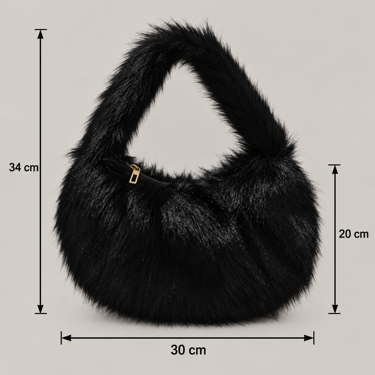 Cynora Furry Günlük Omuz ve Kol Çantası