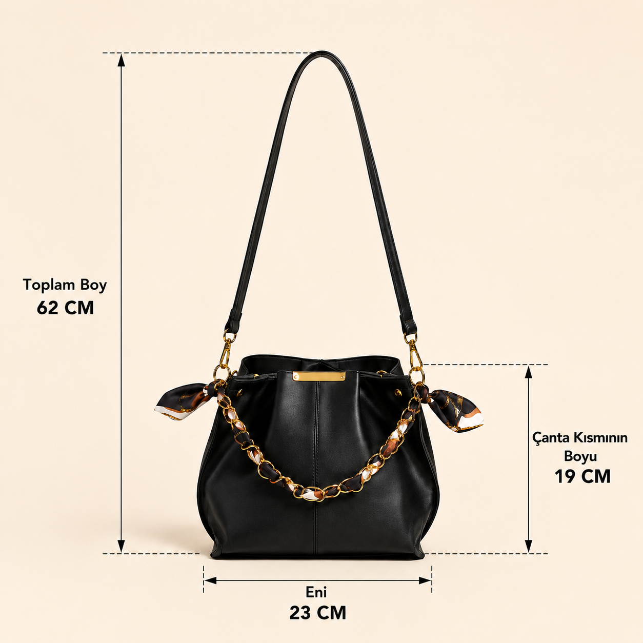 Cynora Chain Kol Çantası (1053)
