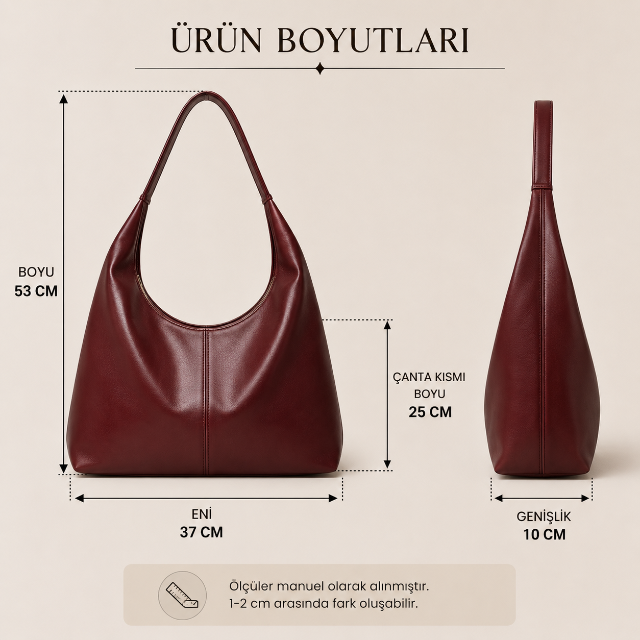 Cynora Daily Geniş Rahat Omuz Çantası (1056)