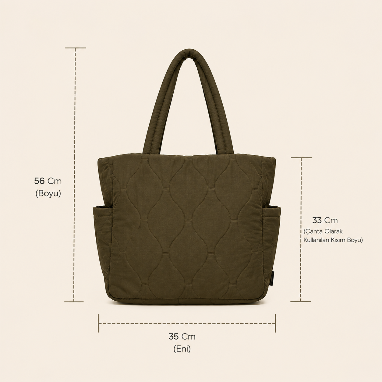 Cynora Fluff Geniş Tote Çanta (1043)