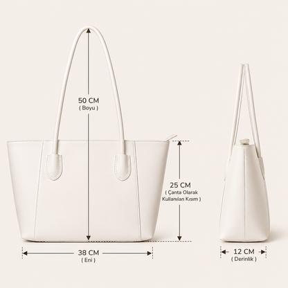 Cynora Comfort Geniş Shopper Çanta (1030)