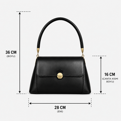 Cynora Elegance Metal Detaylı Kol Çantası {1045}