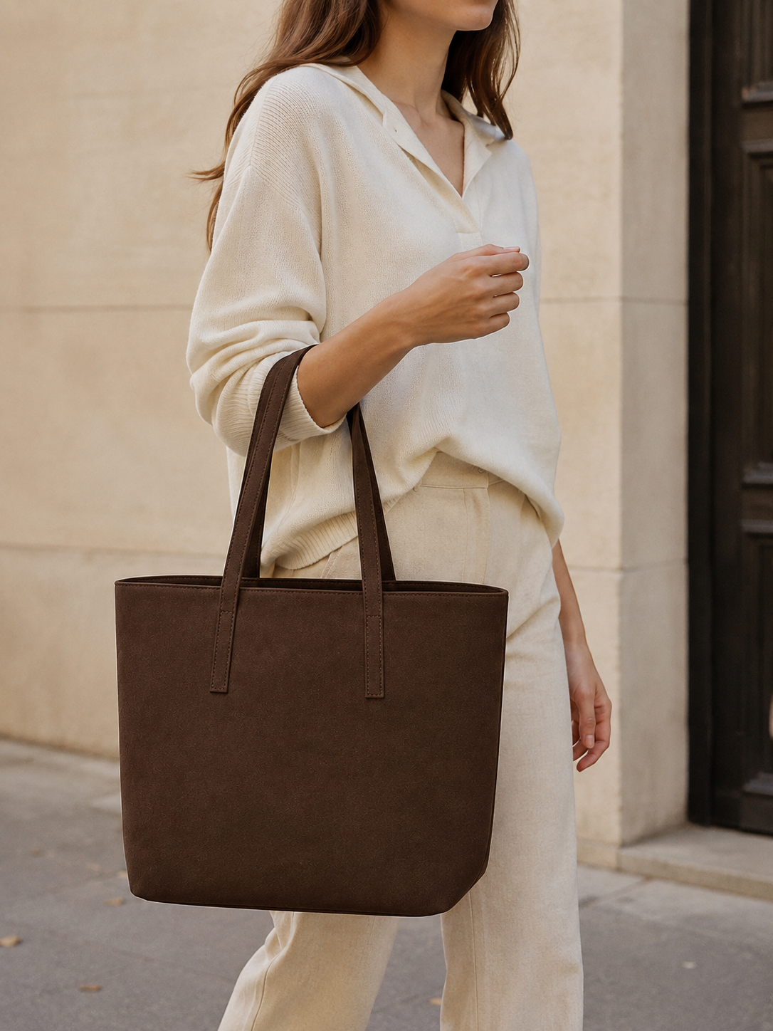 Cynora Suede Touch / Matte Sade Kol Çantası {1047}