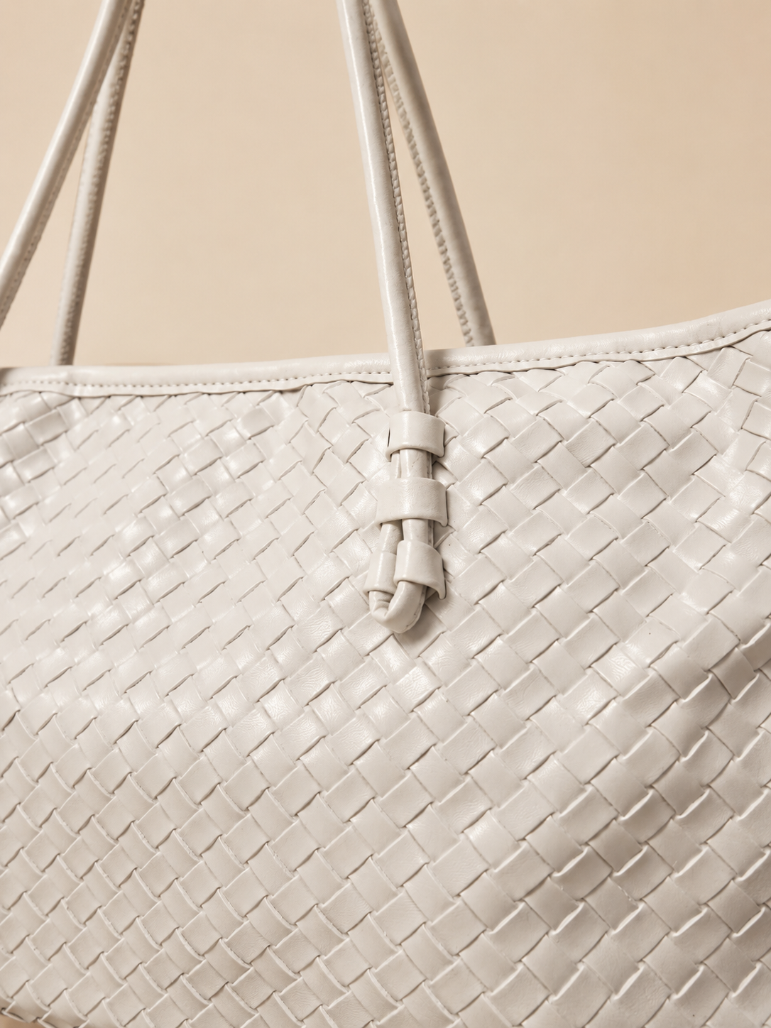 Cynora Knit Örgü Detaylı Askılı Omuz Çantası {1048}
