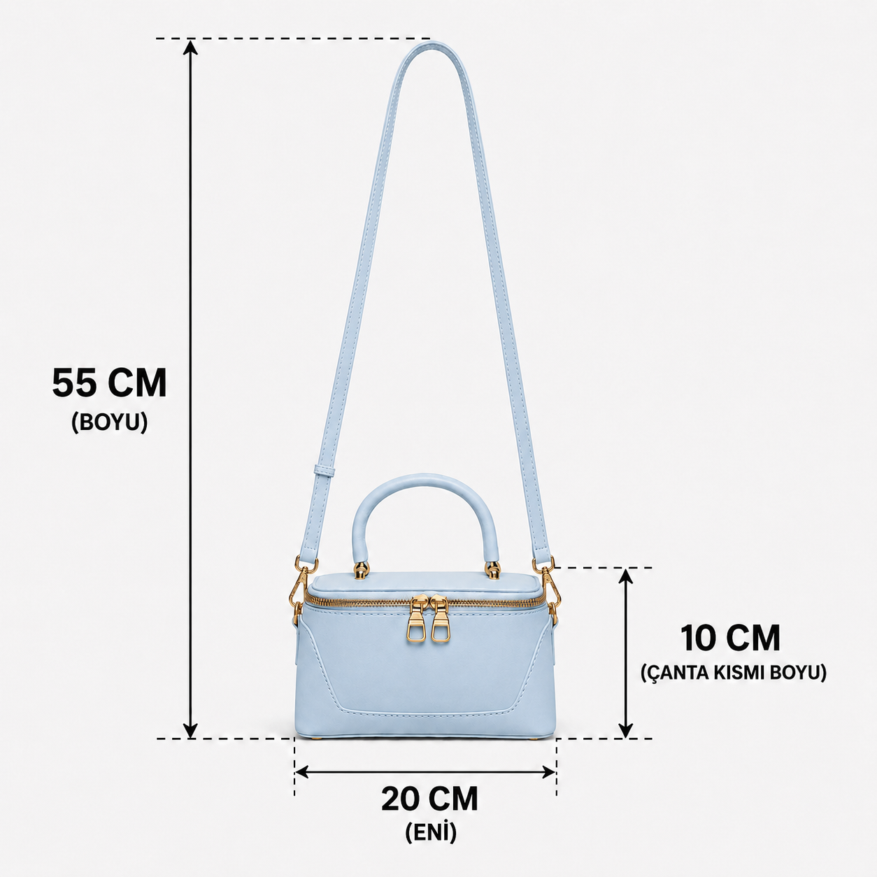 Cynora Cute Box Sandık Model Uzun Askılı Çanta {1049}