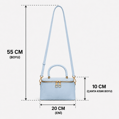 Cynora Cute Box Sandık Model Uzun Askılı Çanta {1049}