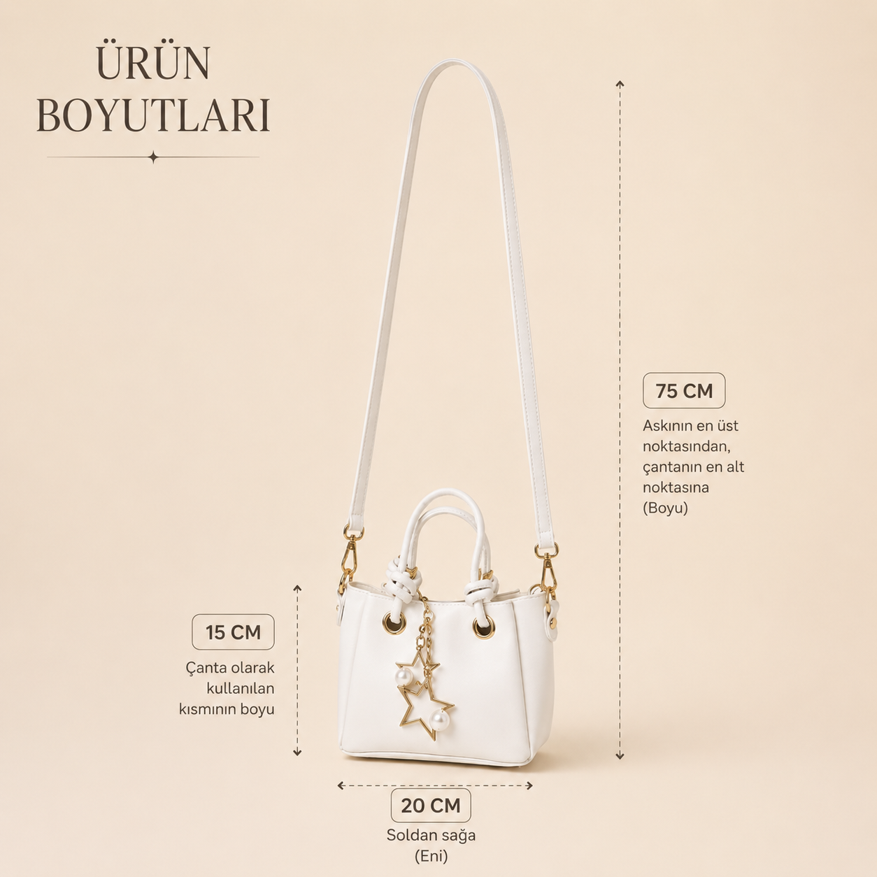 Cynora Star Mini Kol Çantası(1073)