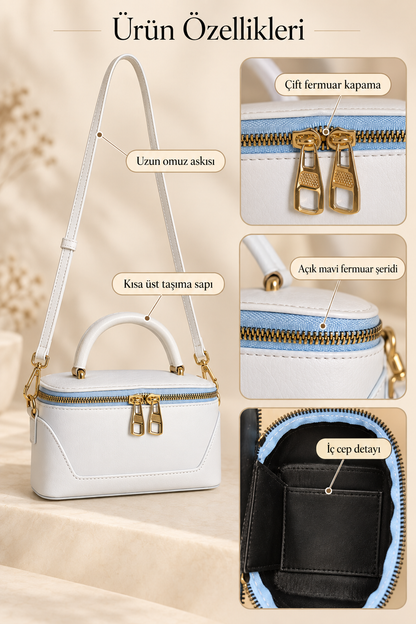 Cynora Cute Box Sandık Model Uzun Askılı Çanta {1049}