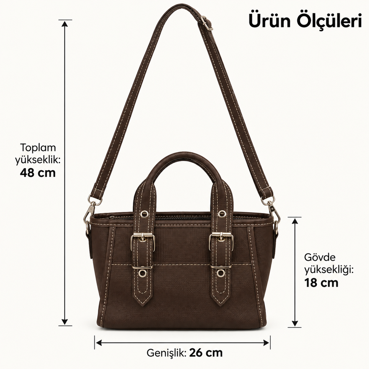 Cynora Crown Günlük Kol ve Omuz Çantası